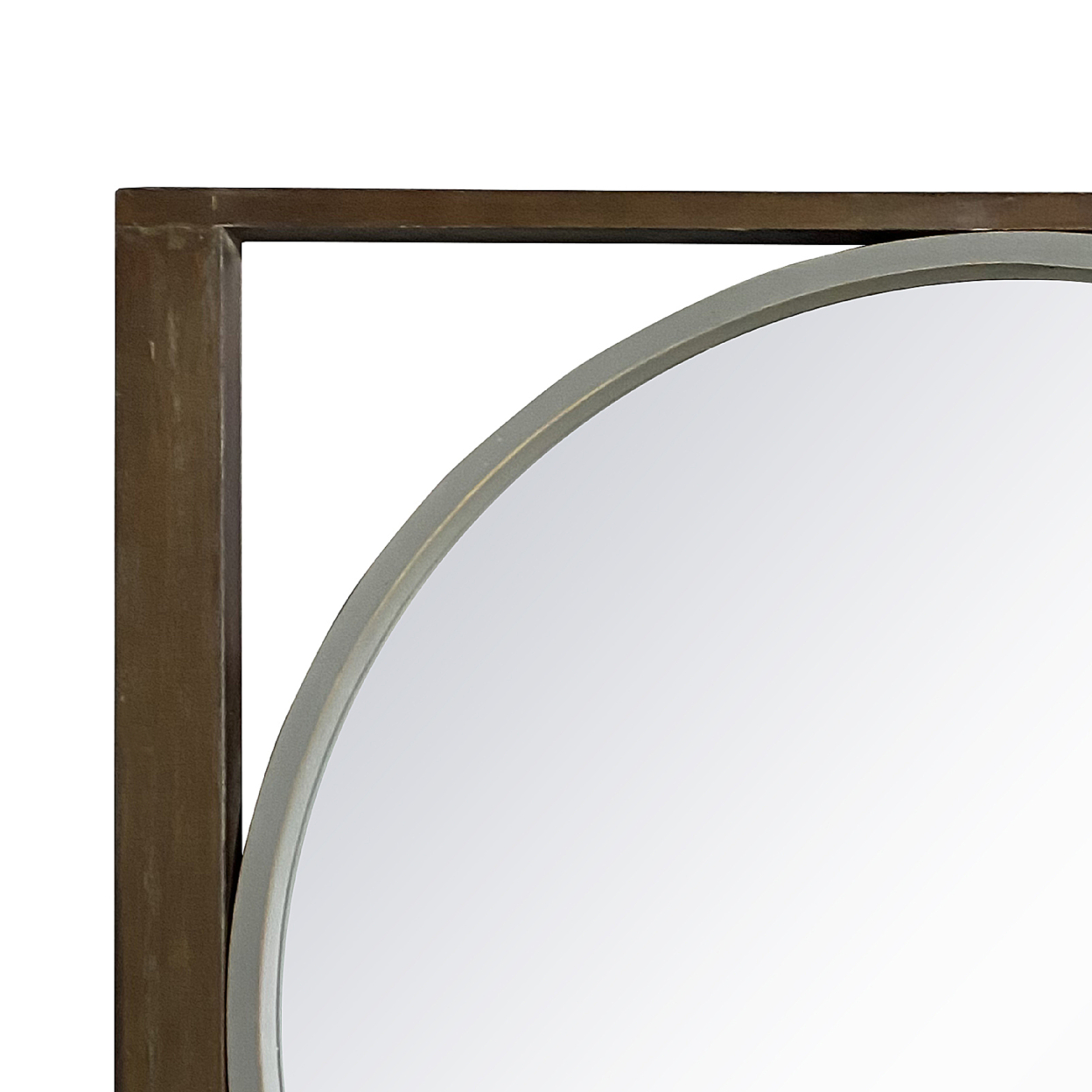 24 Inch Hexagon Modern Geometric Hanging Accent Wall Mirror, Metal Frame, Black,Saltoro Sherpi