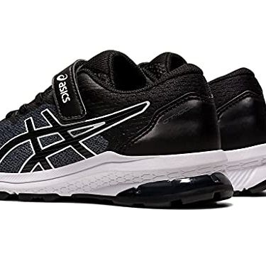 ASICS Kids' GT-1000 10 Pre-School Running Shoes Black/White - 1014A191-006 US BLACK/WHITE - BLACK/WHITE, 12
