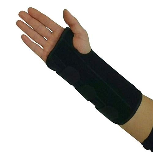 Datouya Knee Pads Wrist, Carpal Tunnel Wrist Brace Support With A Sprained Forearm Splint BLACK - BLACK, XL