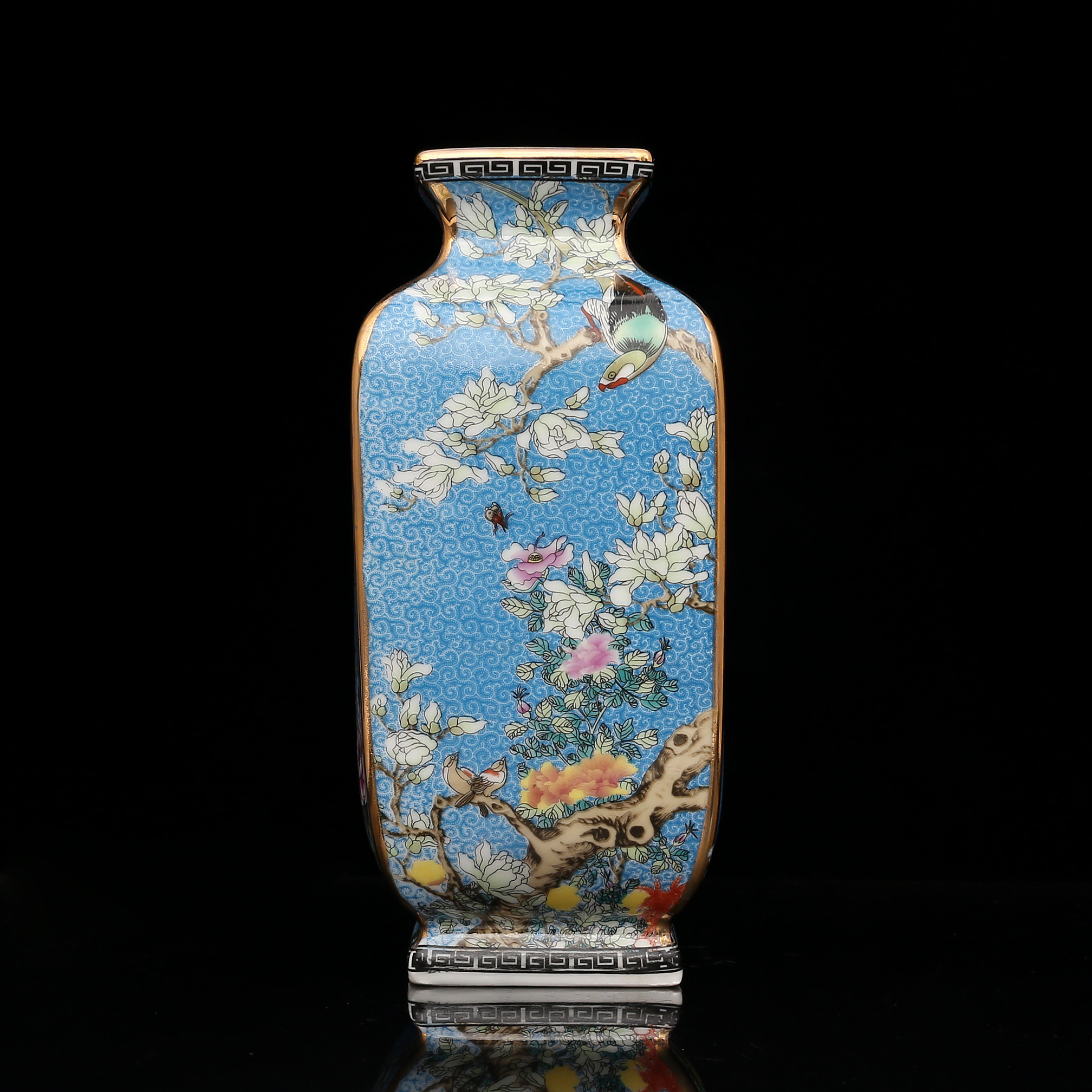 Porcelain Antique Unique Chinese Vase Handmade Cool Asian Art GDHP025