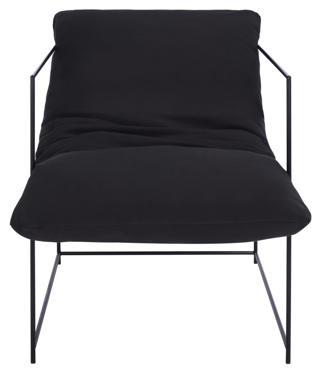 SAFAVIEH Portland Pillow Top Accent Chair Black / Black