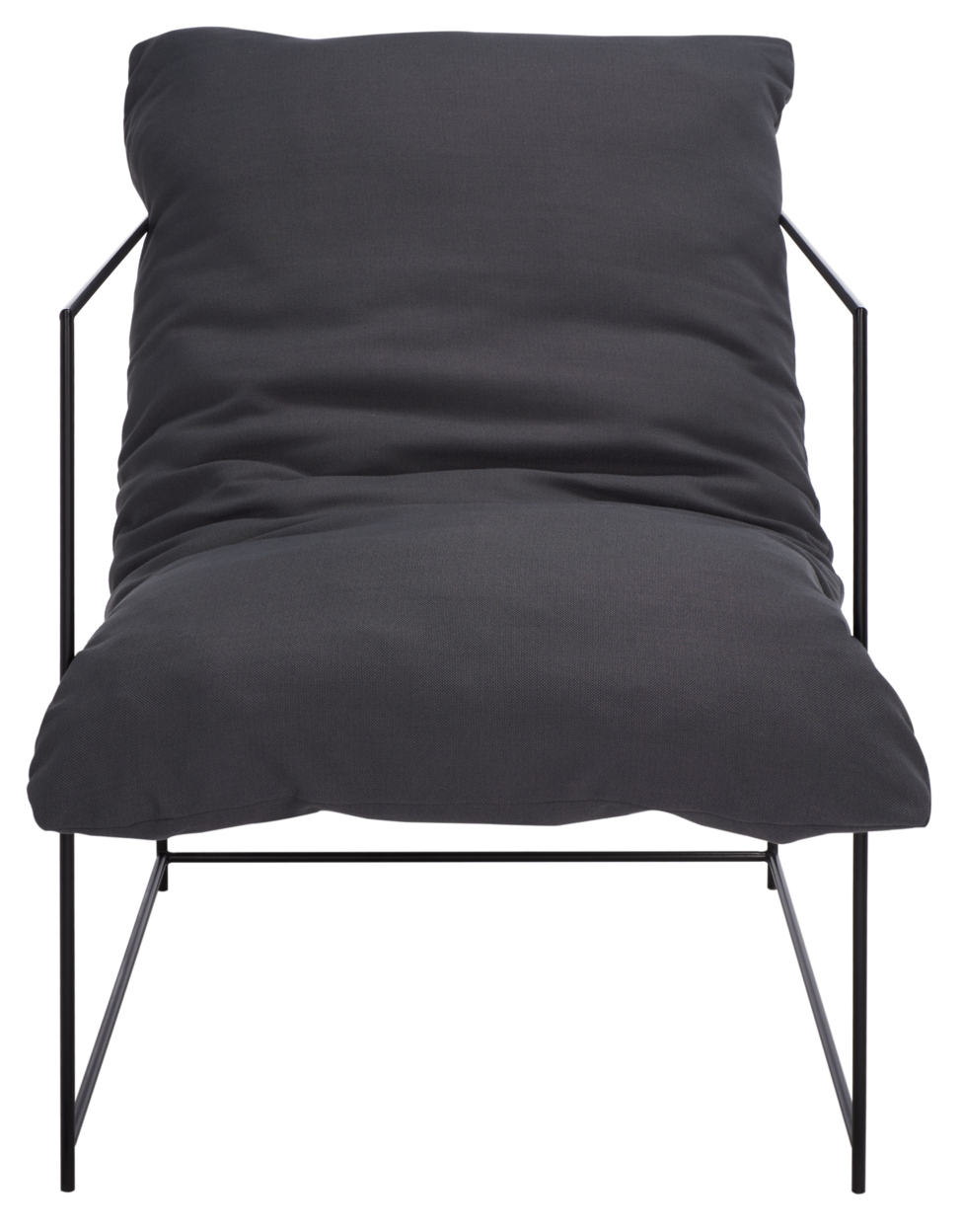 SAFAVIEH Portland Pillow Top Accent Chair Grey / Black