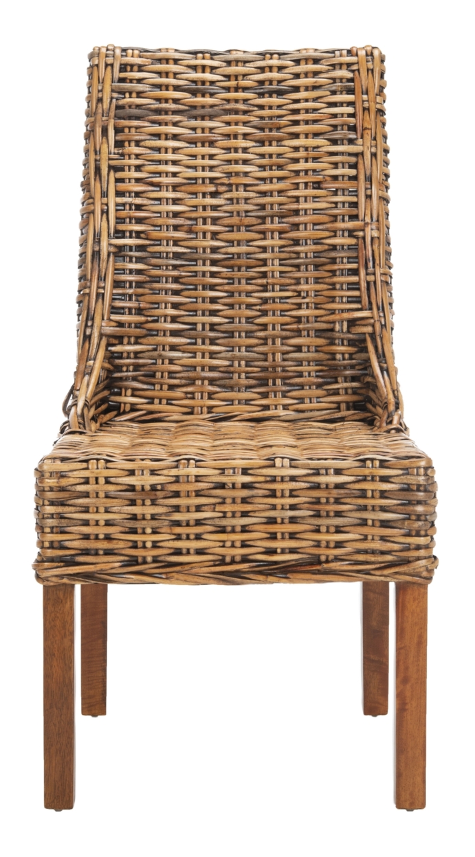 SAFAVIEH Suncoast 18''H Rattan Arm Chair Set Of 2 Brown