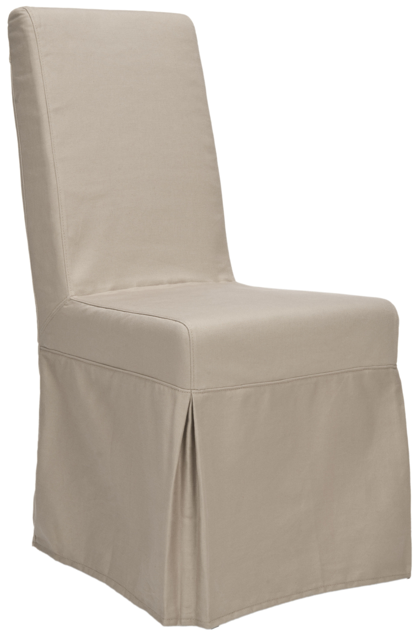 SAFAVIEH Adrianna 19''H Linen Slipcover Chair Set Of 2 Ecru