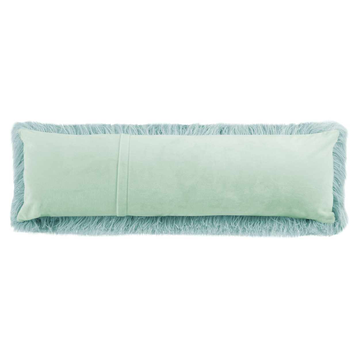 SAFAVIEH Shag Modish Metallic Pillow Light Blue