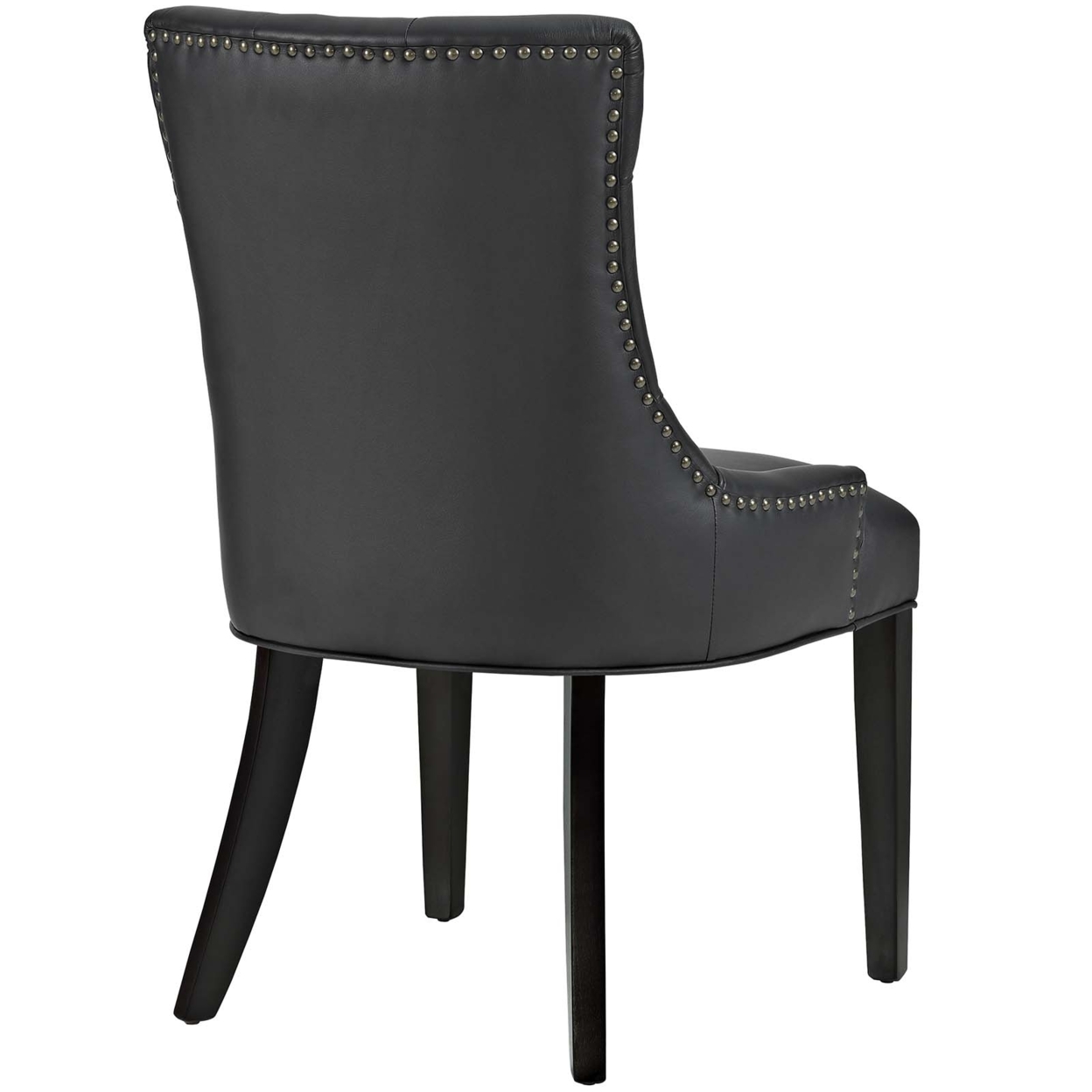 Regent Vinyl Dining Chair, Black