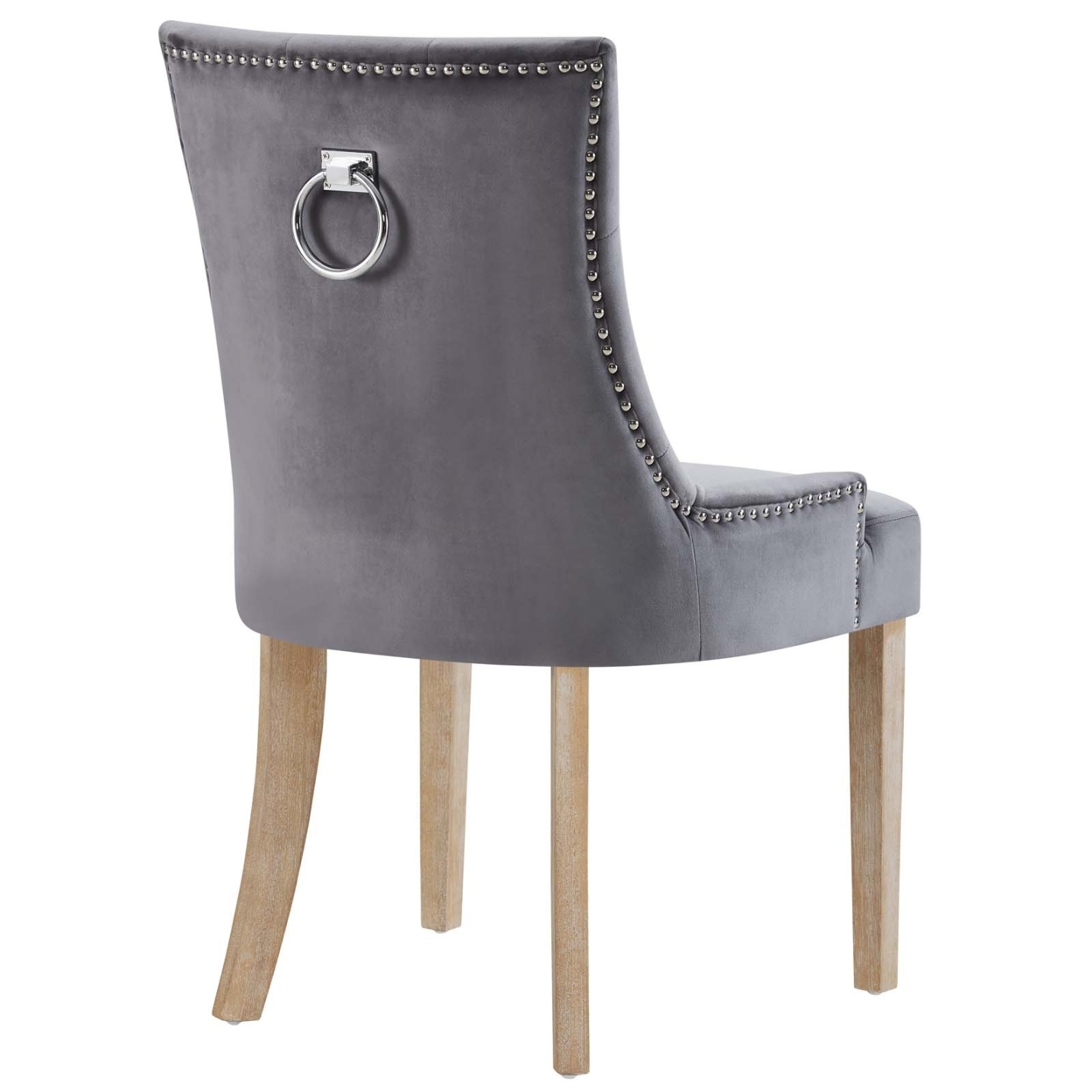 Pose Upholstered Fabric Dining Chair In Gray