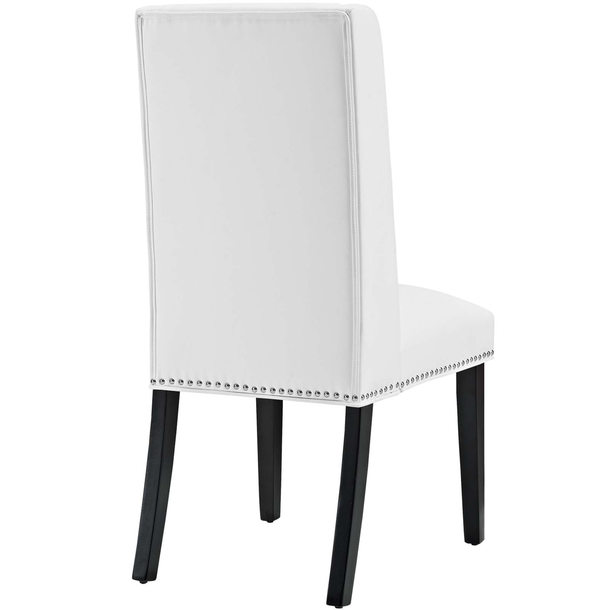 Baron Vinyl Dining Chair, White