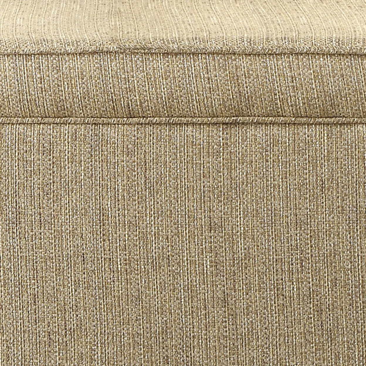 Rectangular Fabric Upholstered Wooden Ottoman With Lift Top Storage, Brown- Saltoro Sherpi