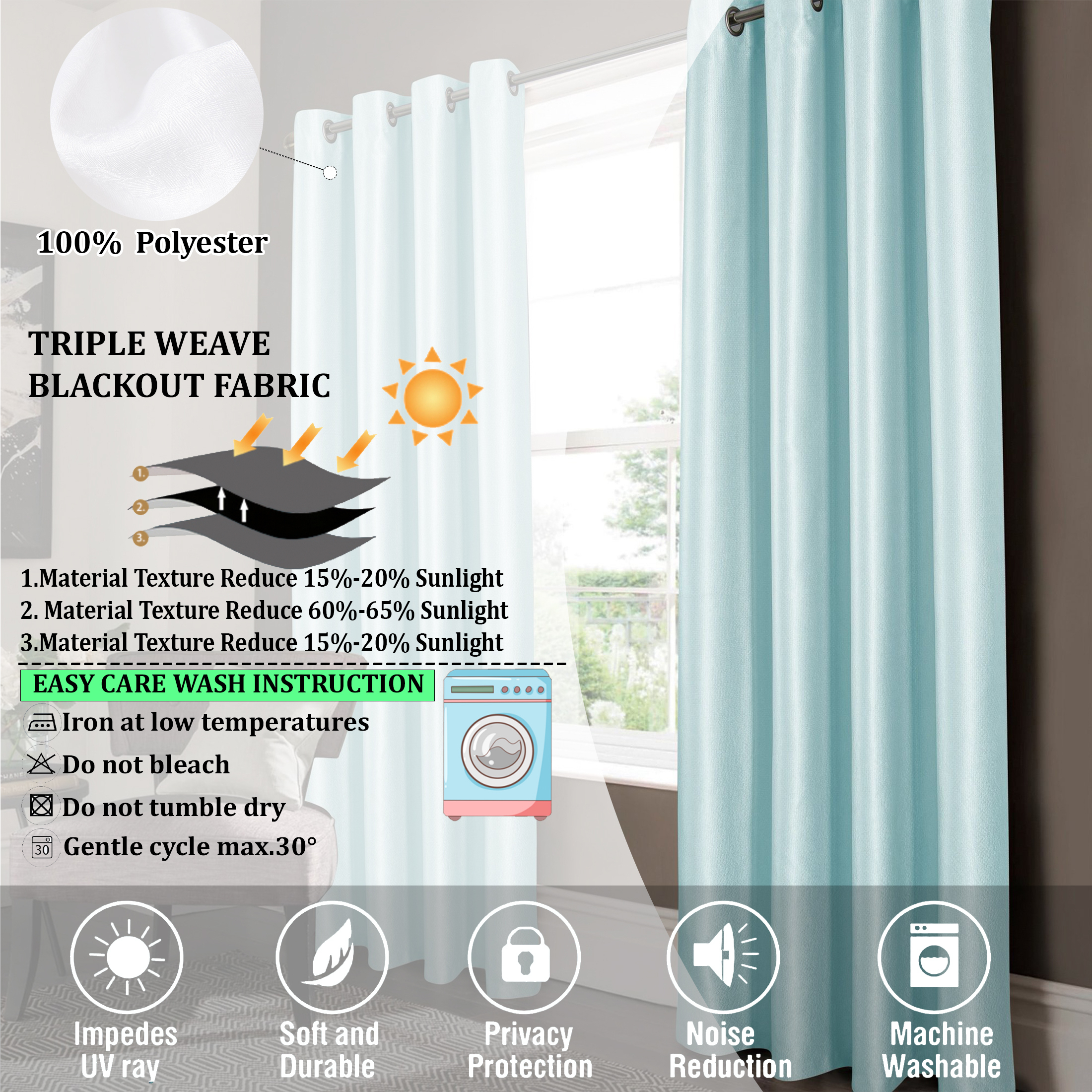 2-Panel: Lido Matte Embossed Thermal Blackout Bedroom Window Grommet Curtain Panel Pair 84 - White