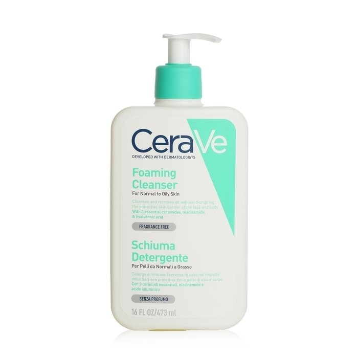 CeraVe - Foaming Facial Cleanser For Normal To Oily Skin(473ml/16oz)
