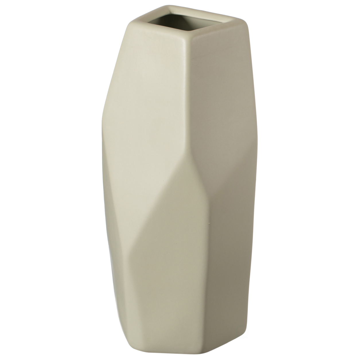 Decorative Ceramic Multi Paned Vase, Modern Style Centerpiece Table Vase - Multi