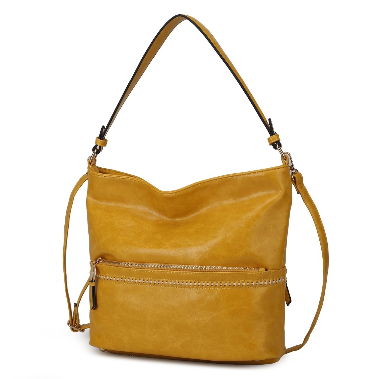 MKF Collection Sierra Vegan Leather Women's Shoulder Bag By Mia K - Yellow