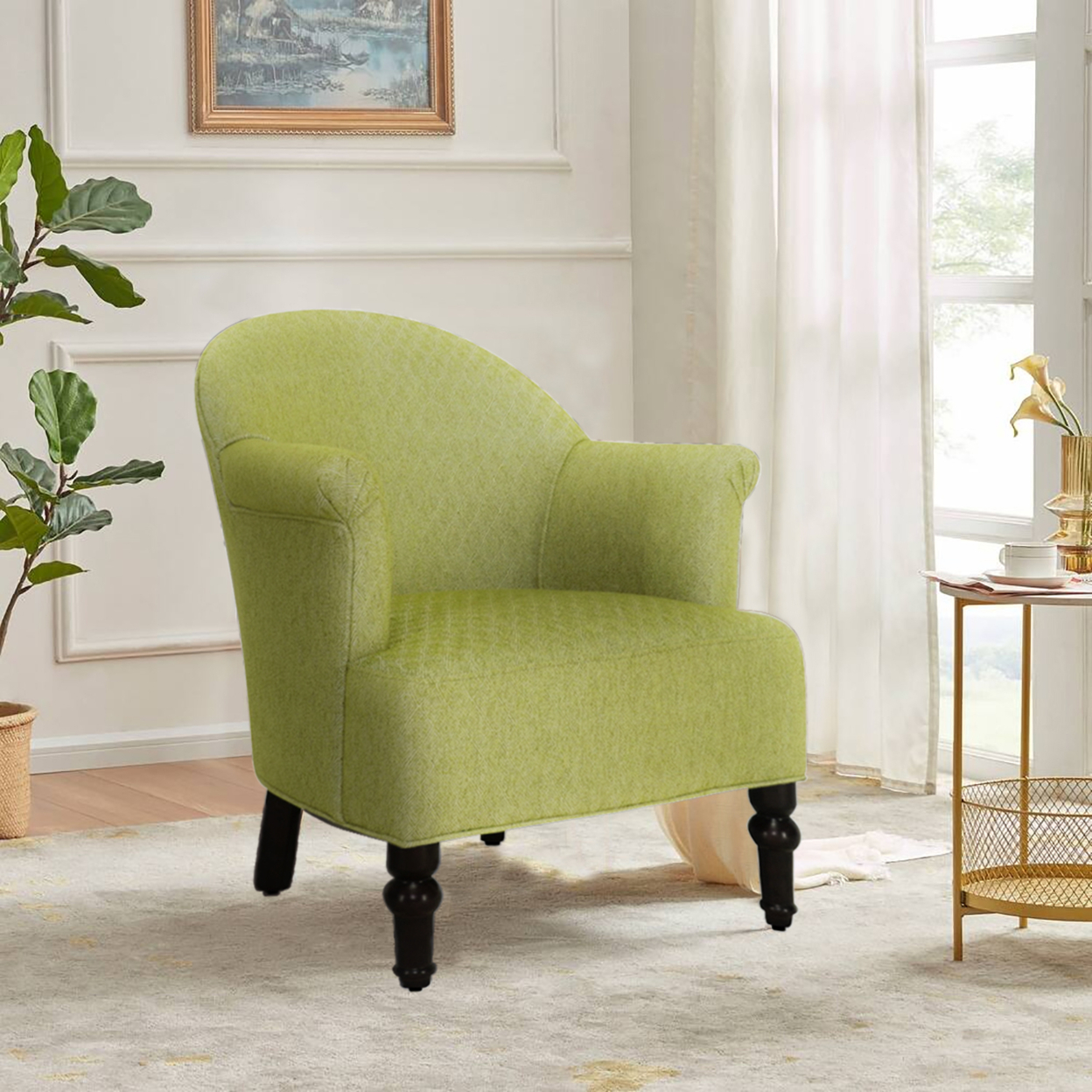 28.5Inch Wide Pattern Upholstered Armchair A