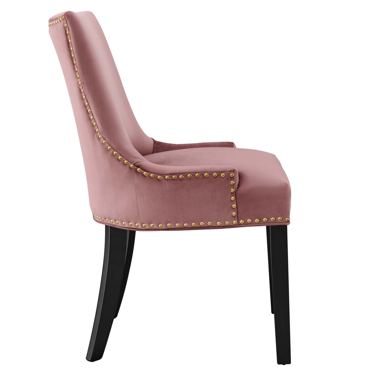 Marquis Performance Velvet Dining Chairs - Set Of 2, Dusty Rose