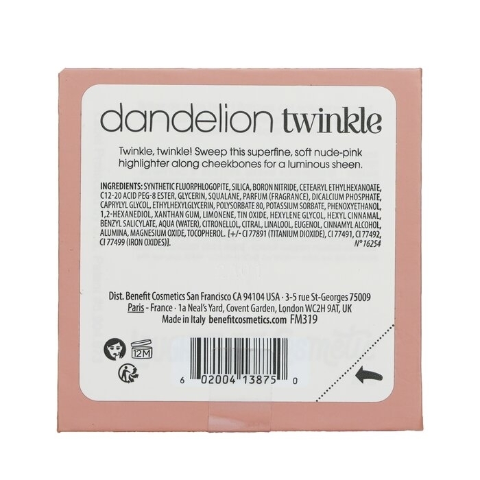 Benefit - Dandelion Twinkle Soft Nude Pink Highlighter(3g/0.1oz)