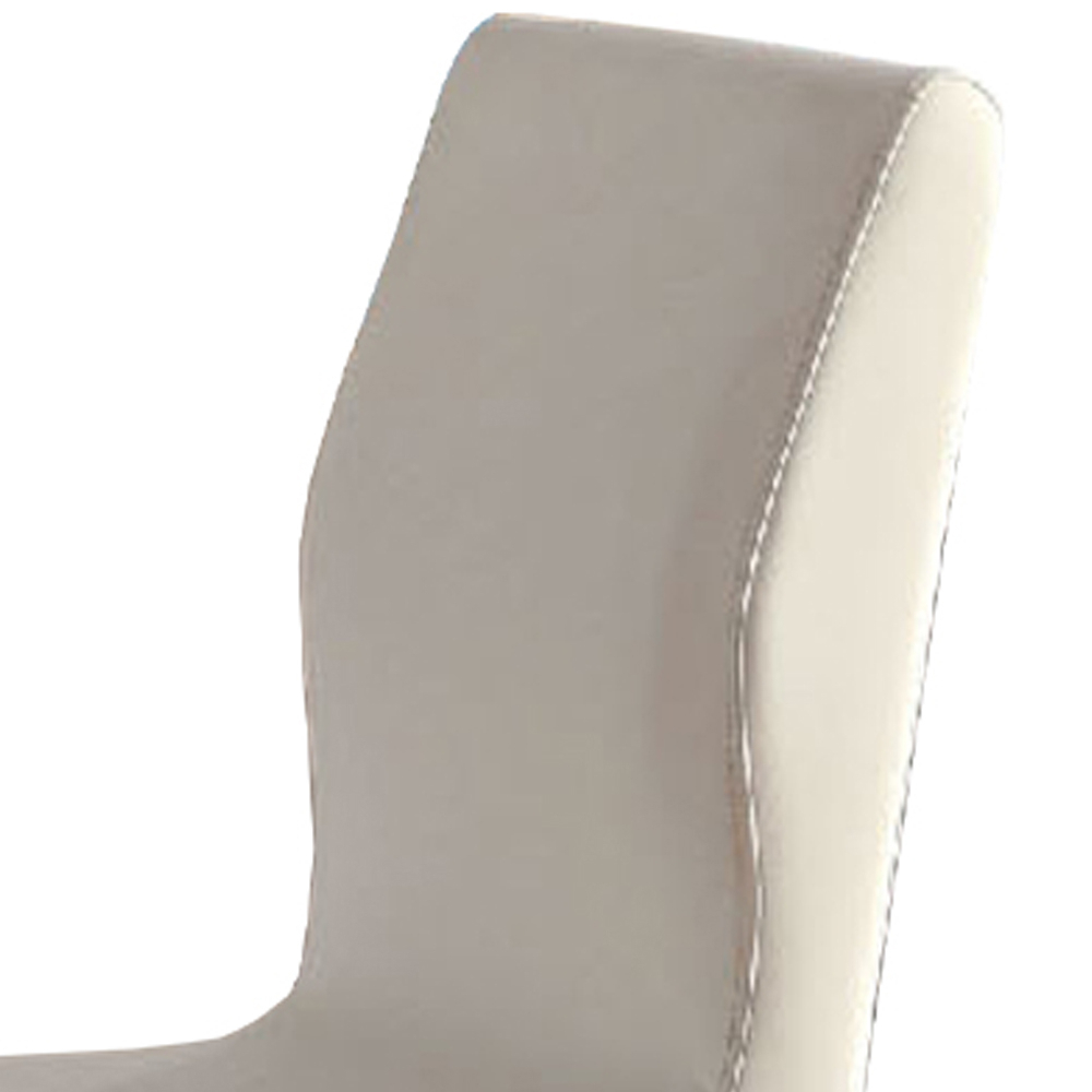 Lodia I Contemporary Side Chair, White, Set Of 2- Saltoro Sherpi