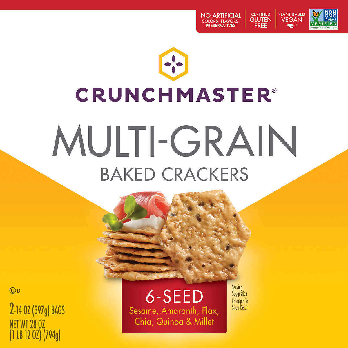 Crunchmaster Multi-Grain Crackers, 28 Ounce