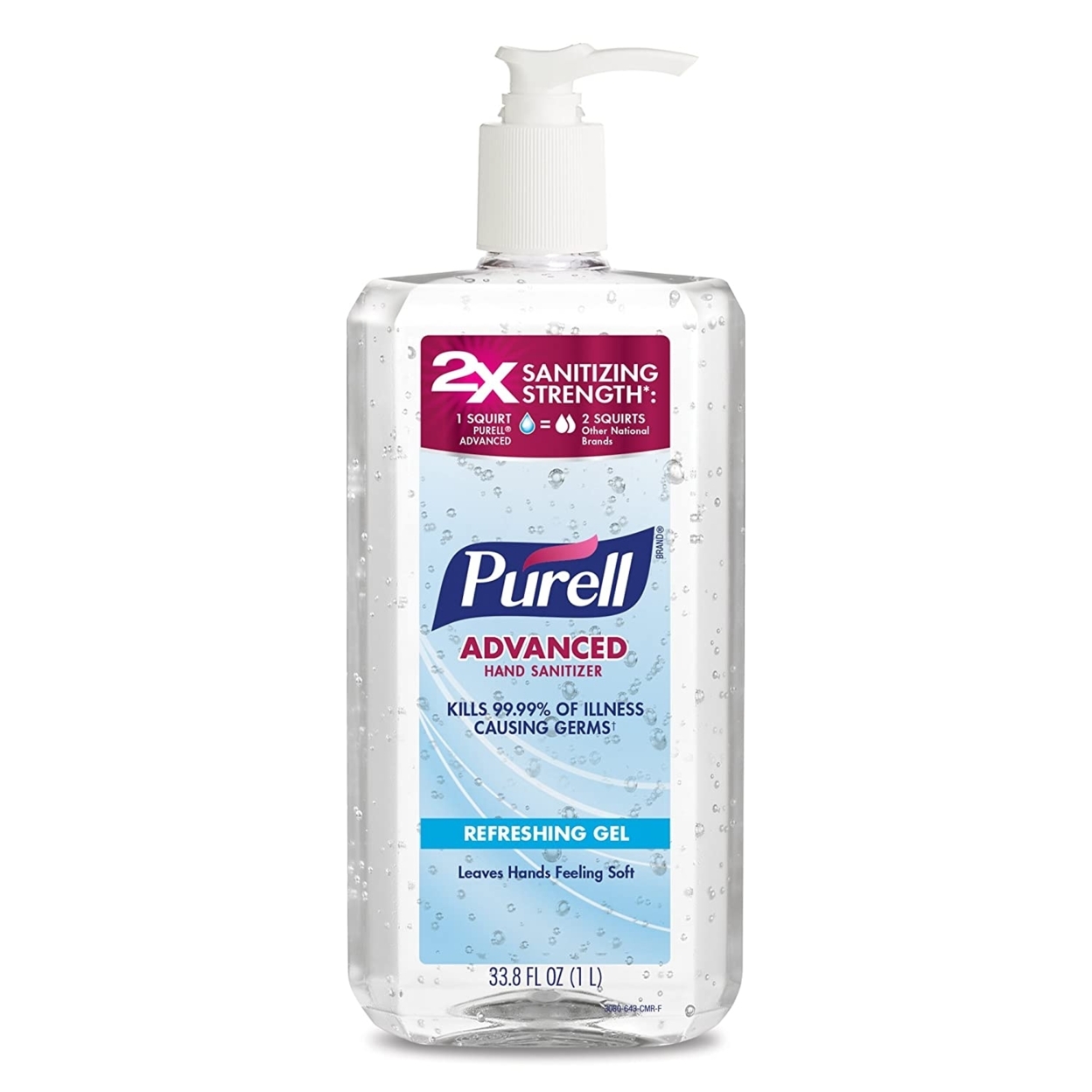 Purell Advanced Hand Sanitizer Refreshing Gel, Clean Scent (1 Liter)