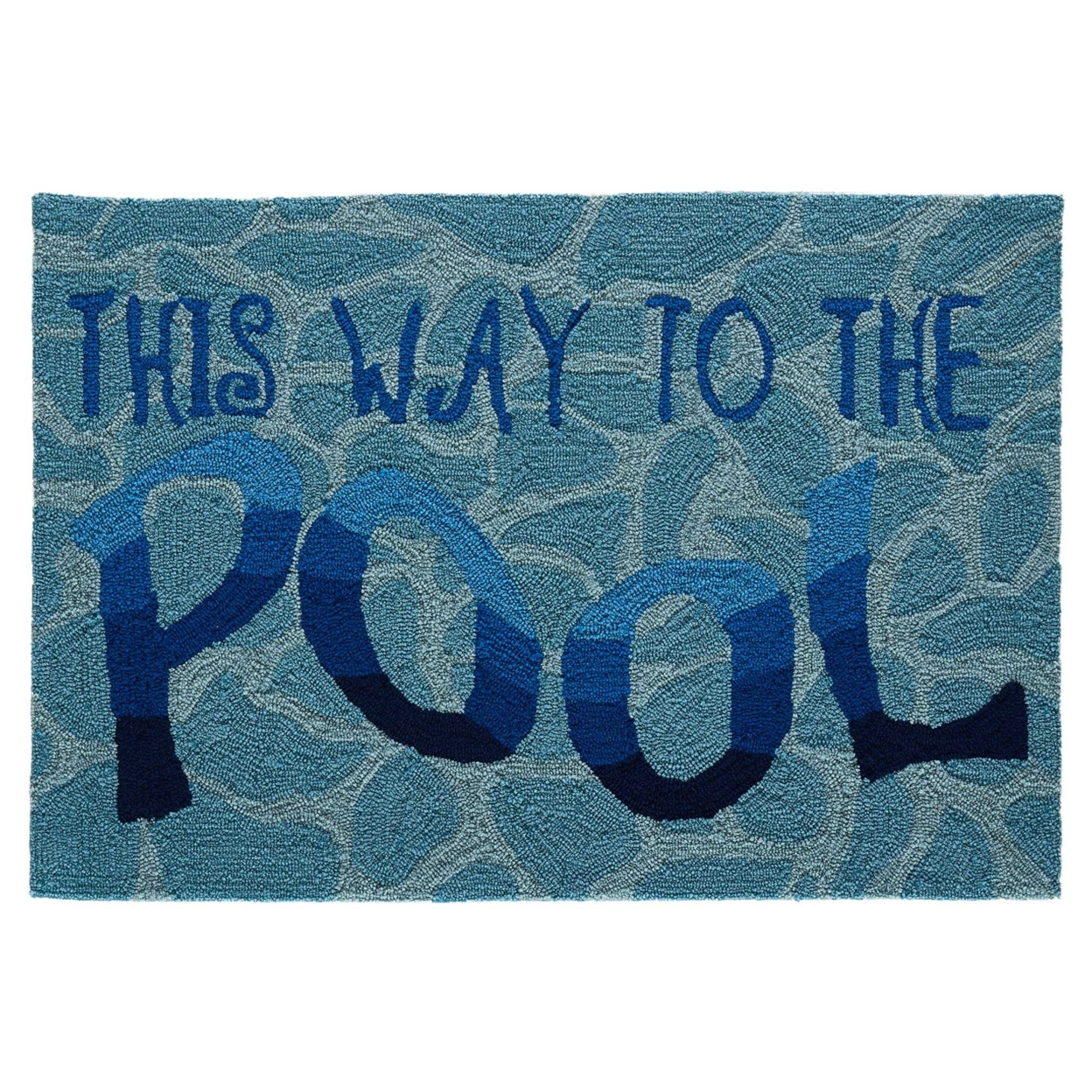 Liora Manne Frontporch This Way To The Pool Indoor Outdoor Area Rug Water - 2'6 X 4'