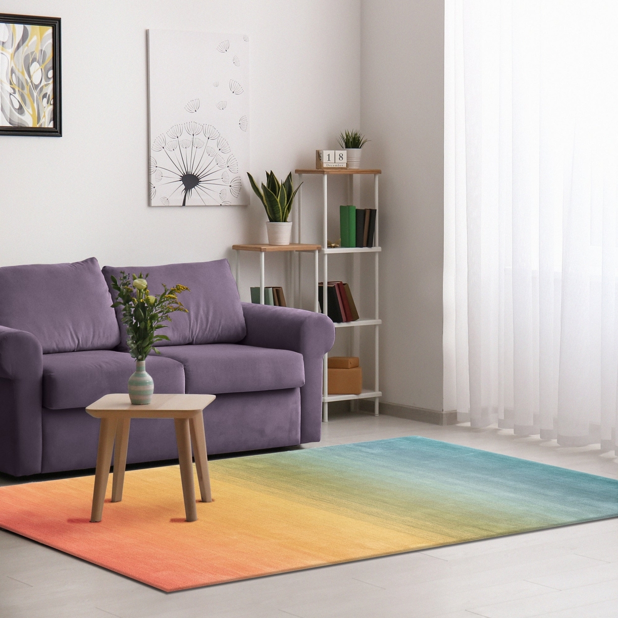 Liora Manne Arca Ombre Indoor Area Rug Rainbow - 2' X 7'6