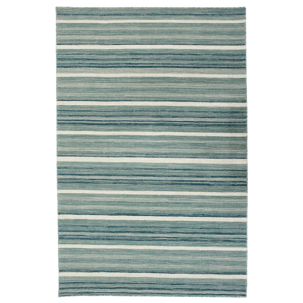 Liora Manne Aruba Faded Stripe Indoor Area Rug Aqua - 5' X 7'6