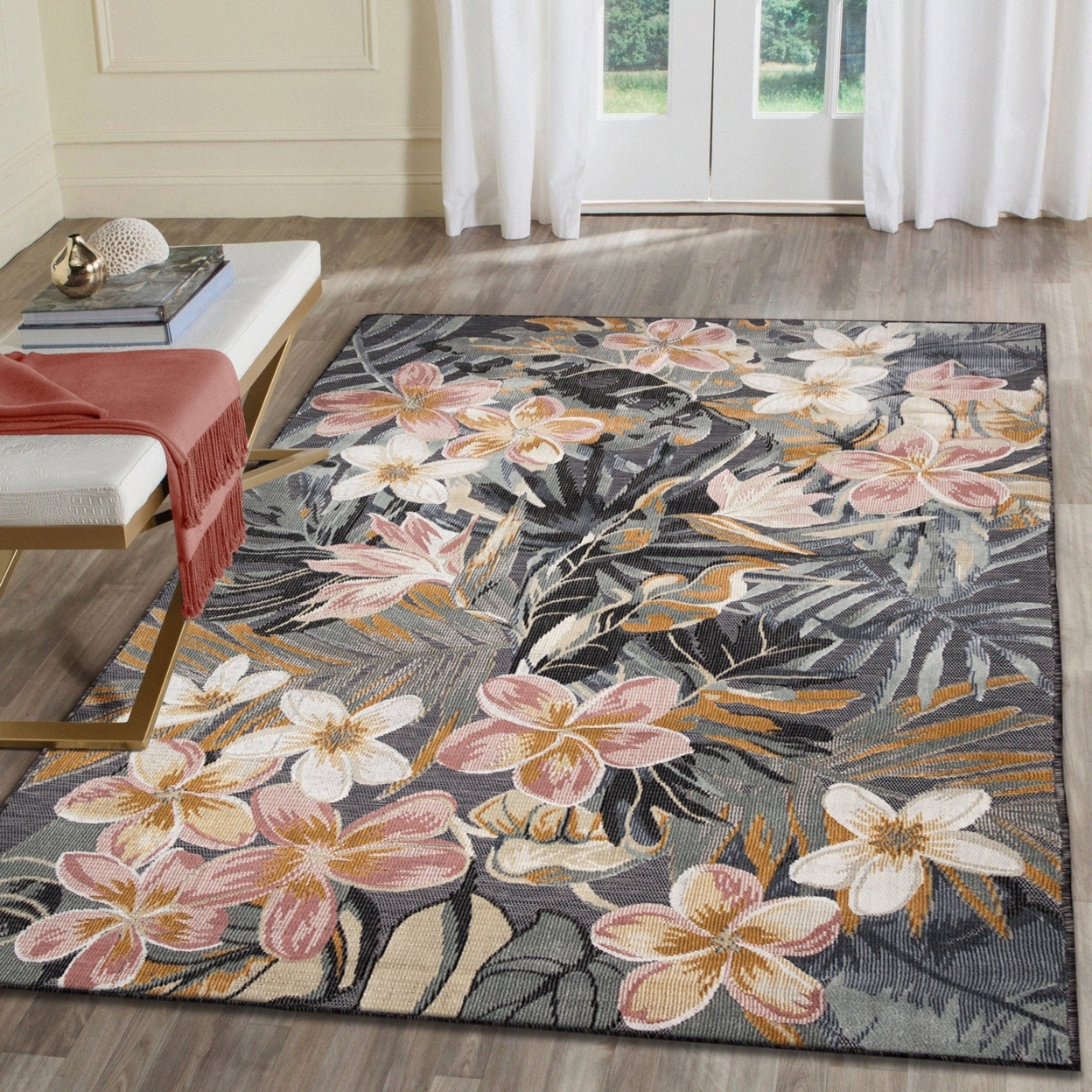 Liora Manne Canyon Paradise Indoor Outdoor Area Rug Multi - 4'9 X 7'6
