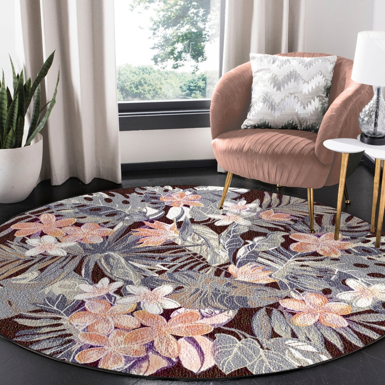 Liora Manne Canyon Paradise Indoor Outdoor Area Rug Multi - 4'9 X 7'6