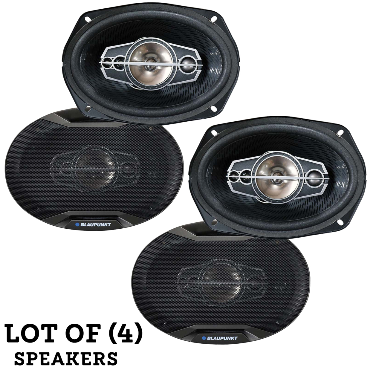 (Set Of 2) BLAUPUNKT GTX695 6 X 9 5-Way Coaxial Car Speakers 750 Watts 4 Ohm
