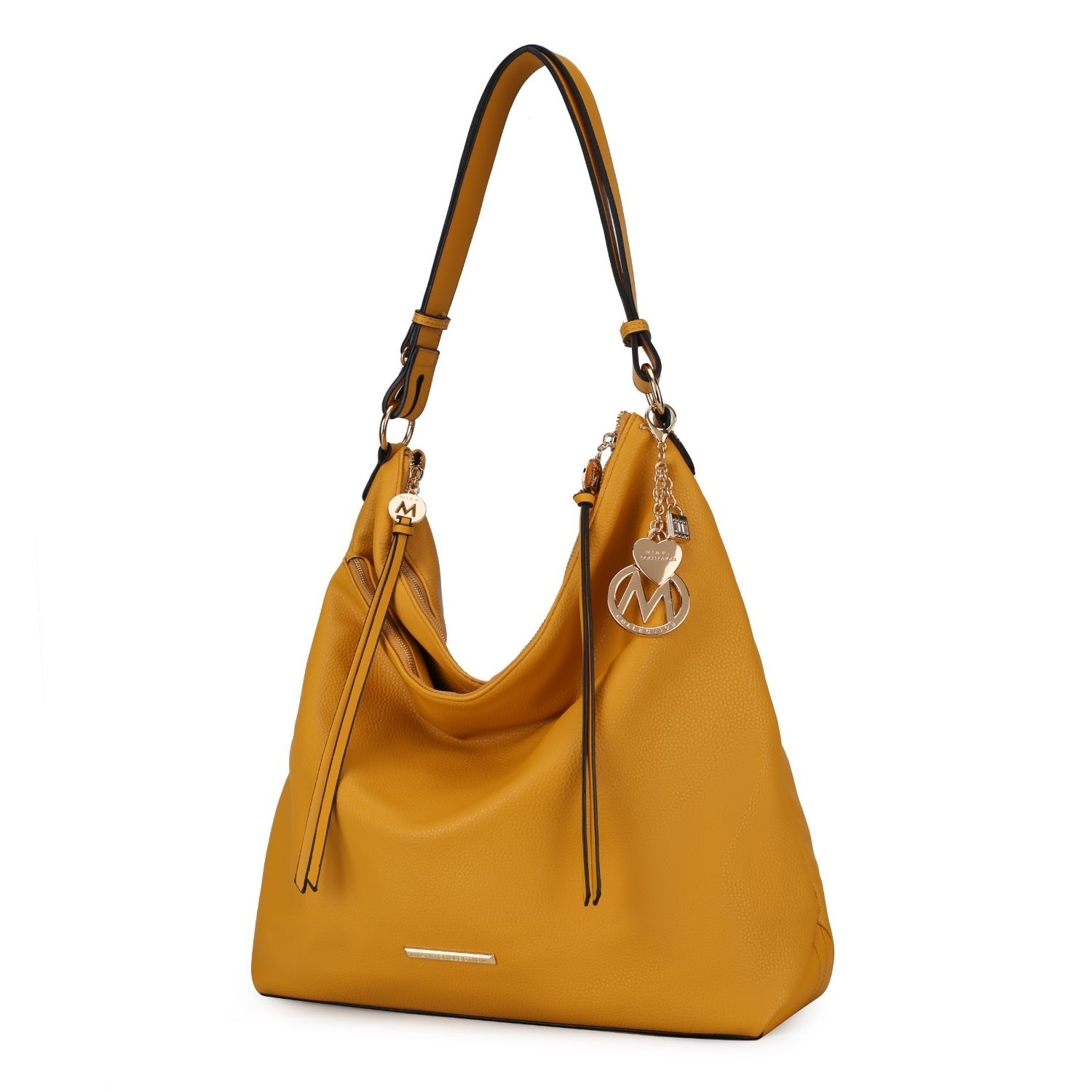 MKF Collection Elise Hobo Handbag By Mia K. - Yellow