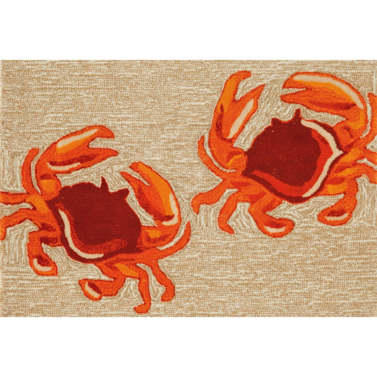 Liora Manne Frontporch Crabs Indoor Outdoor Area Rug Natural - 2'6 X 4'