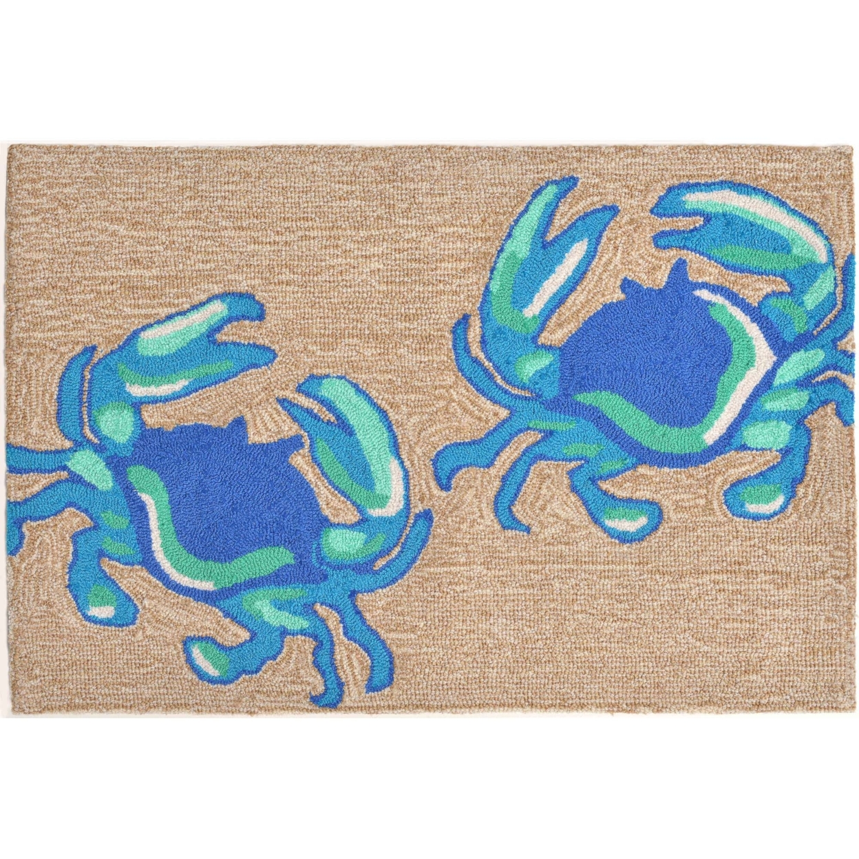 Liora Manne Frontporch Crabs Indoor Outdoor Area Rug Blue - 2'6 X 4'