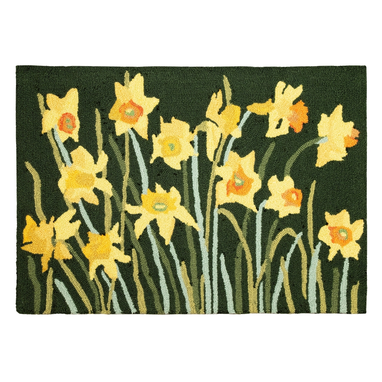 Liora Manne Frontporch Daffodil Indoor Outdoor Area Rug Green - 2'6 X 4'