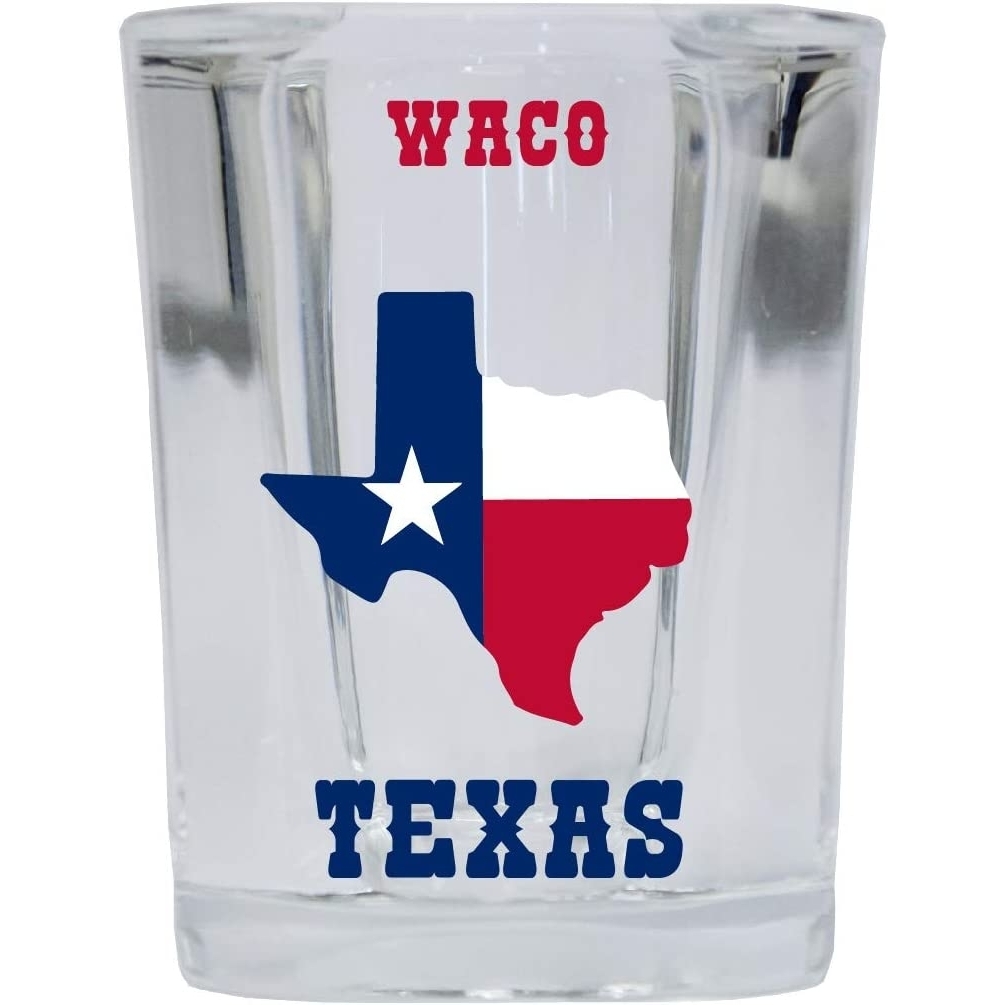 Waco Texas Square State Shaped Shot Glass