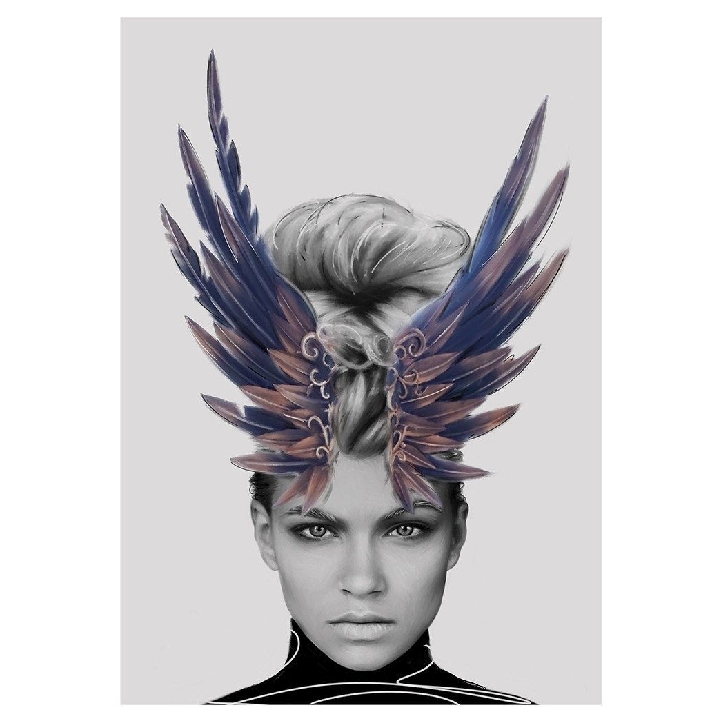 Crown Of Feathers Print - 70 X 100cm