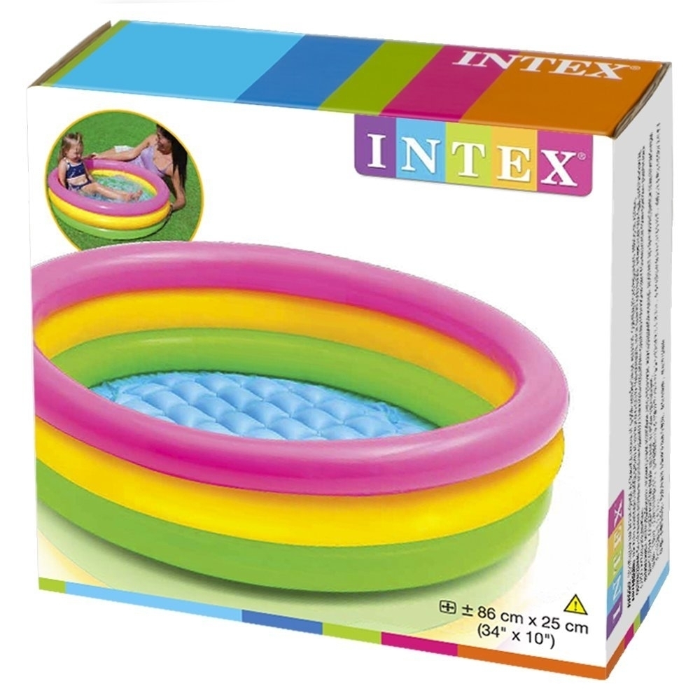 Intex Sunset Glow Baby Pool 34 In X 10 Inch Inflatable NEW Swimming Kids Play