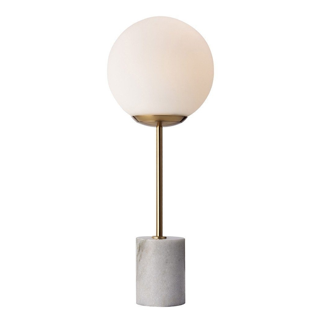 Lova Marble Table Lamp - White