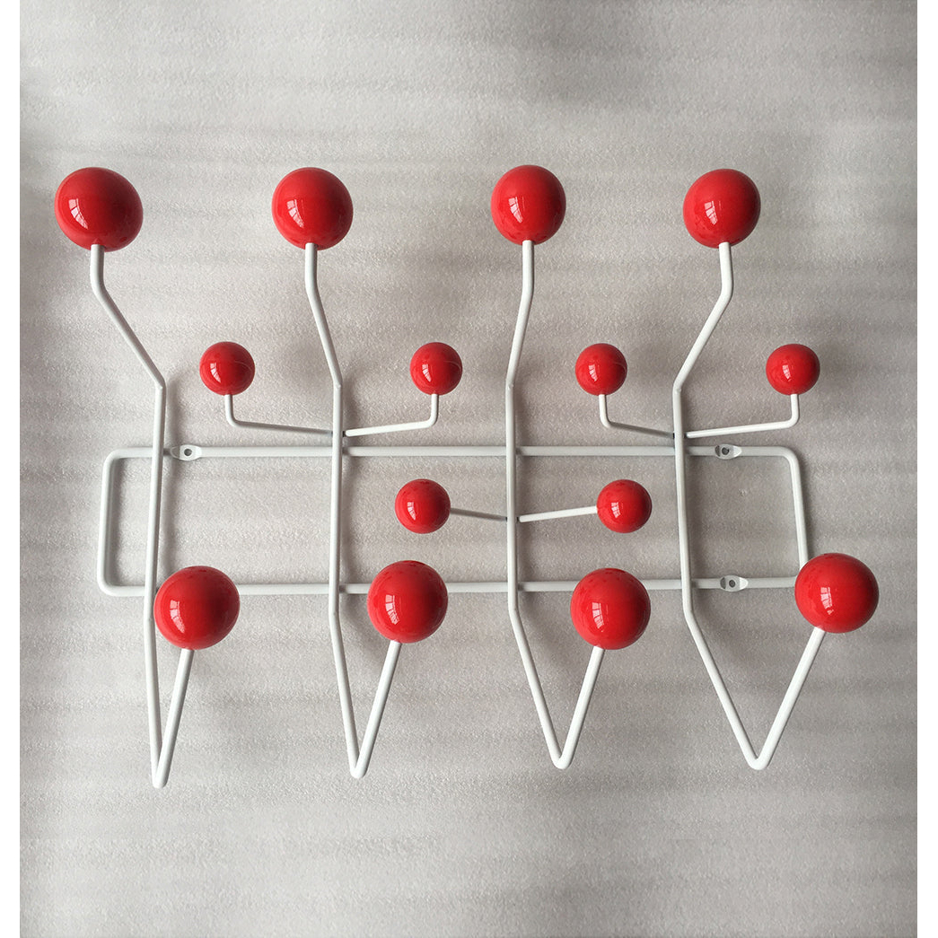 The Mid-Century Wall Coat Hanger - Red