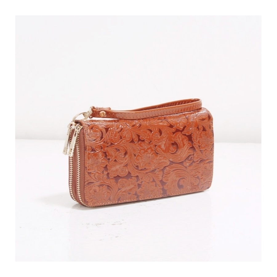 MKF Collection Jessica Embossed Signature Wallet By Mia K. Handbag - Baige