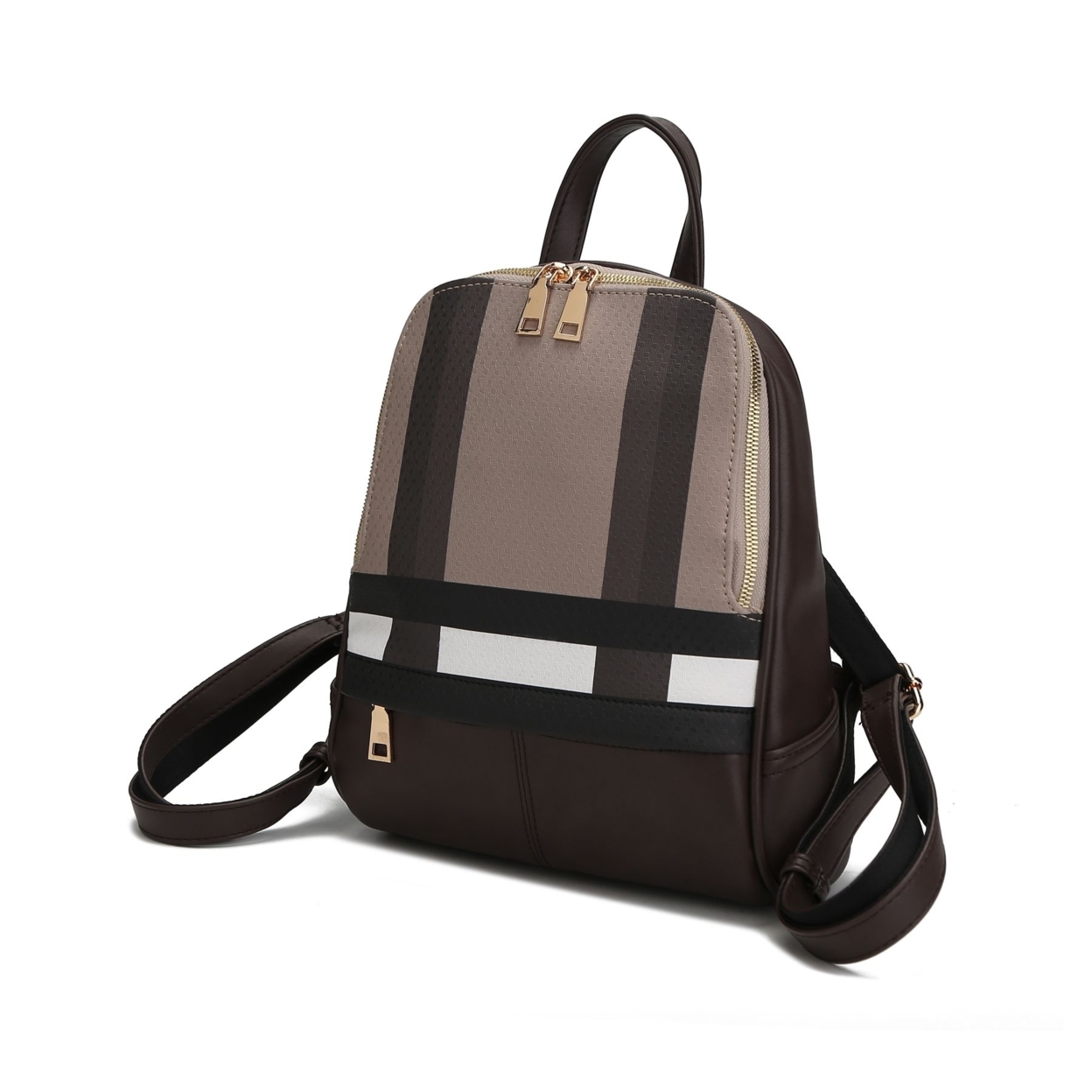 MKF Collection By Mia K. Unisex Fashion Paris Backpack - Brown