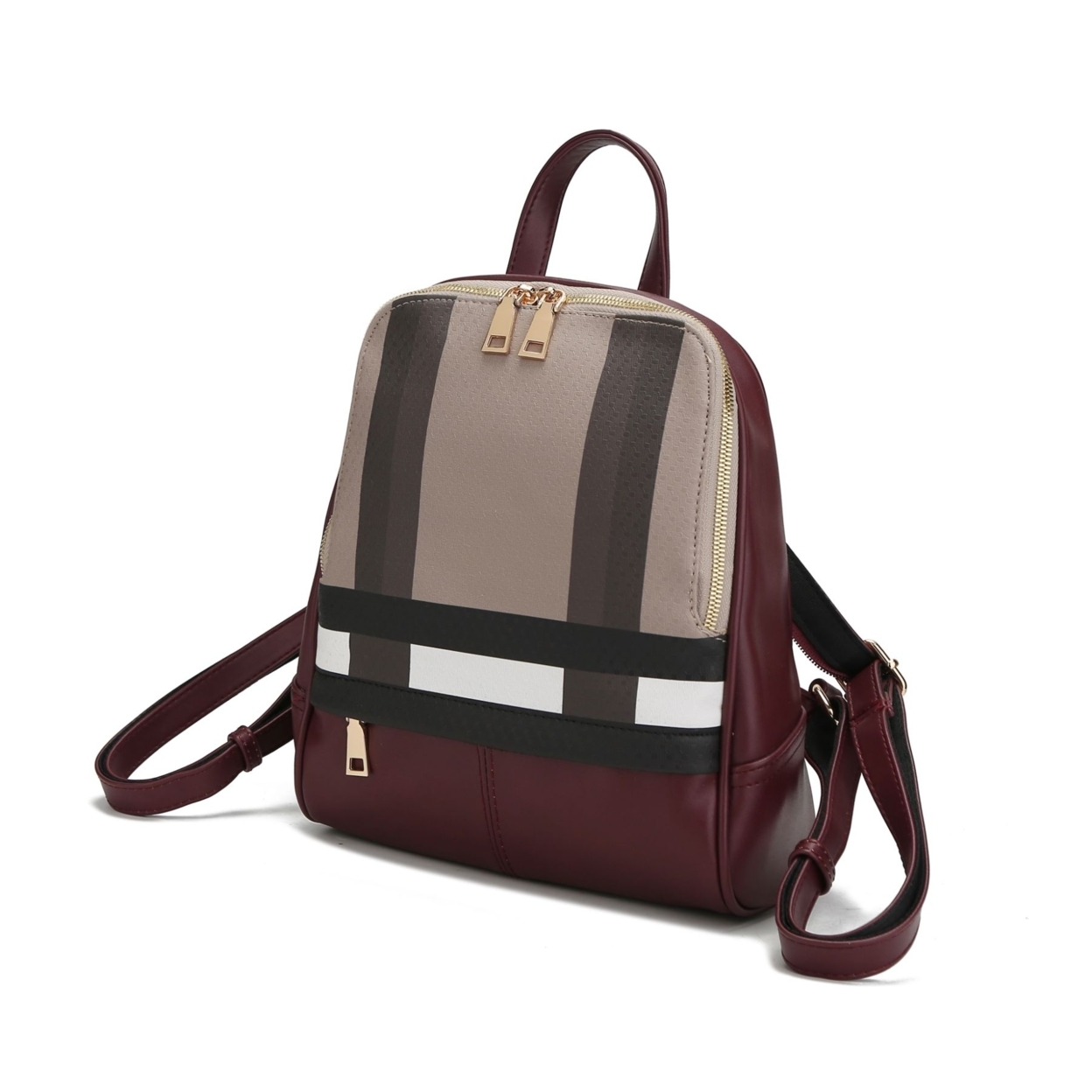 MKF Collection By Mia K. Unisex Fashion Paris Backpack - Brown
