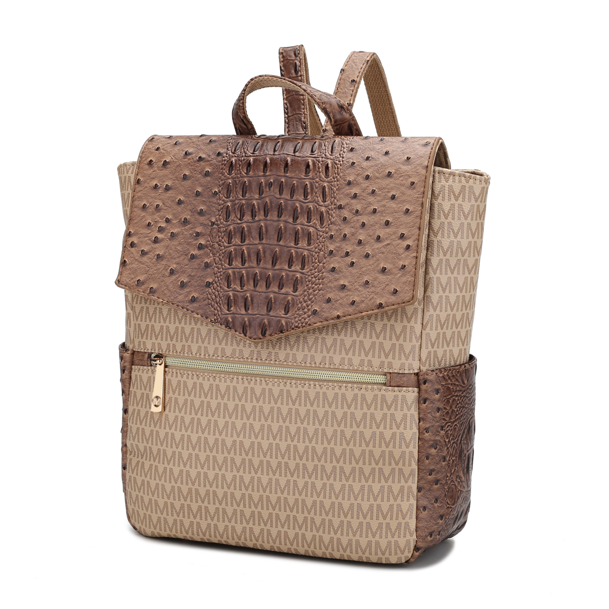 MKF Collection Leidy M Signature Croco Backpack - Beige