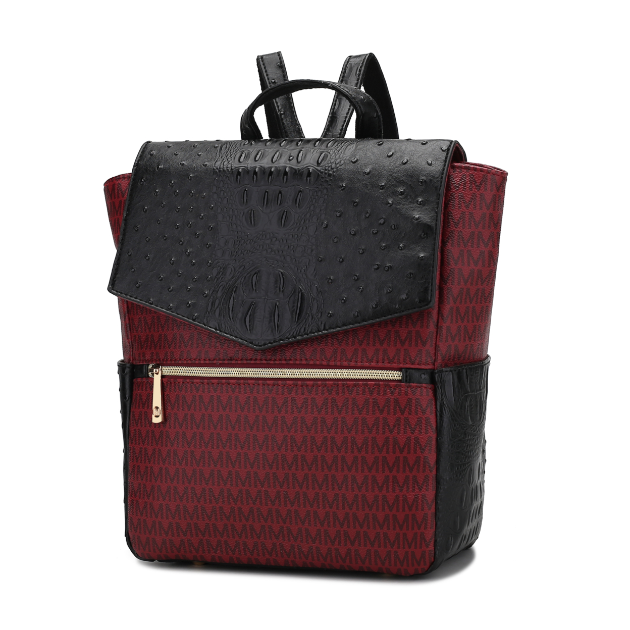MKF Collection Leidy M Signature Croco Backpack - Burgundy