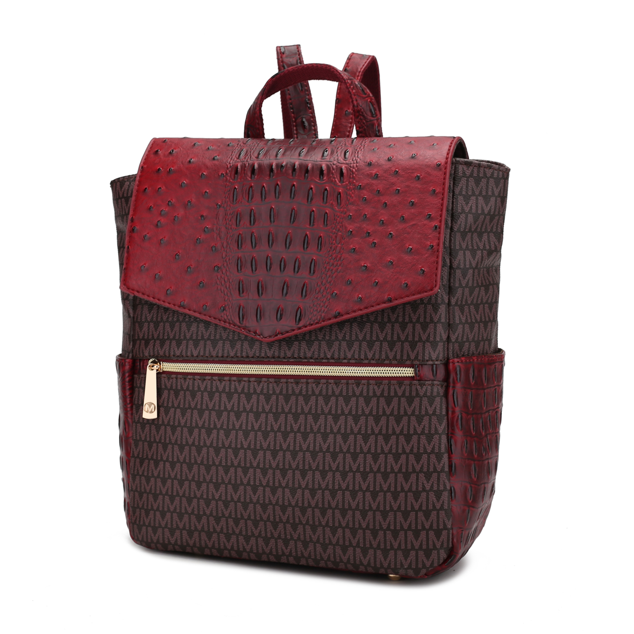 MKF Collection Leidy M Signature Croco Backpack - Red