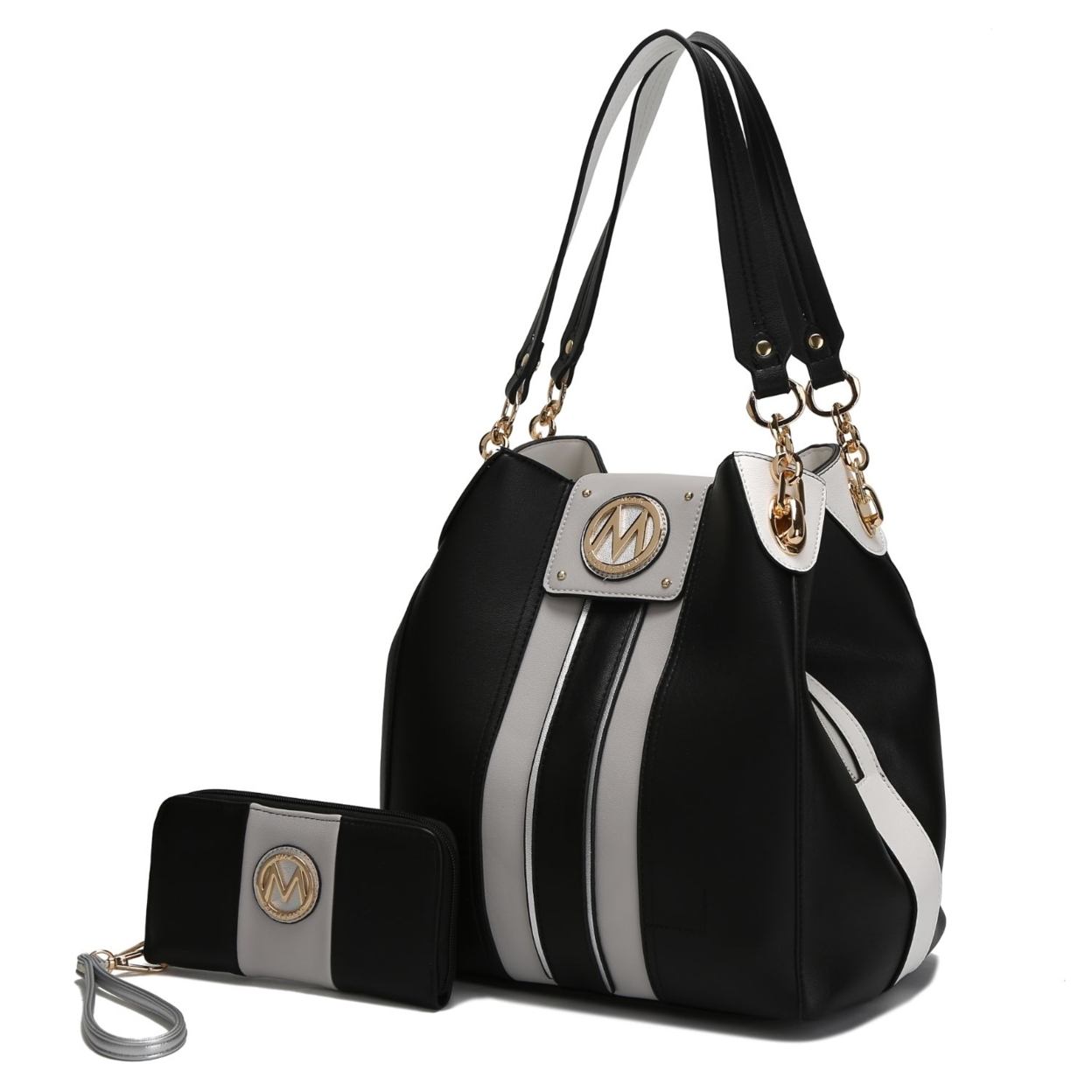 MKF Collection Mirtha Hobo Handbag With Wallet By Mia K. - Pink
