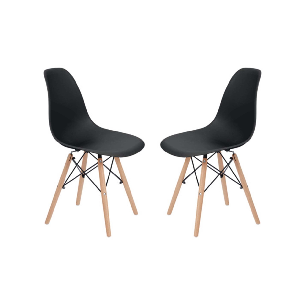 Allan Side Dining Chair with Wood Legs