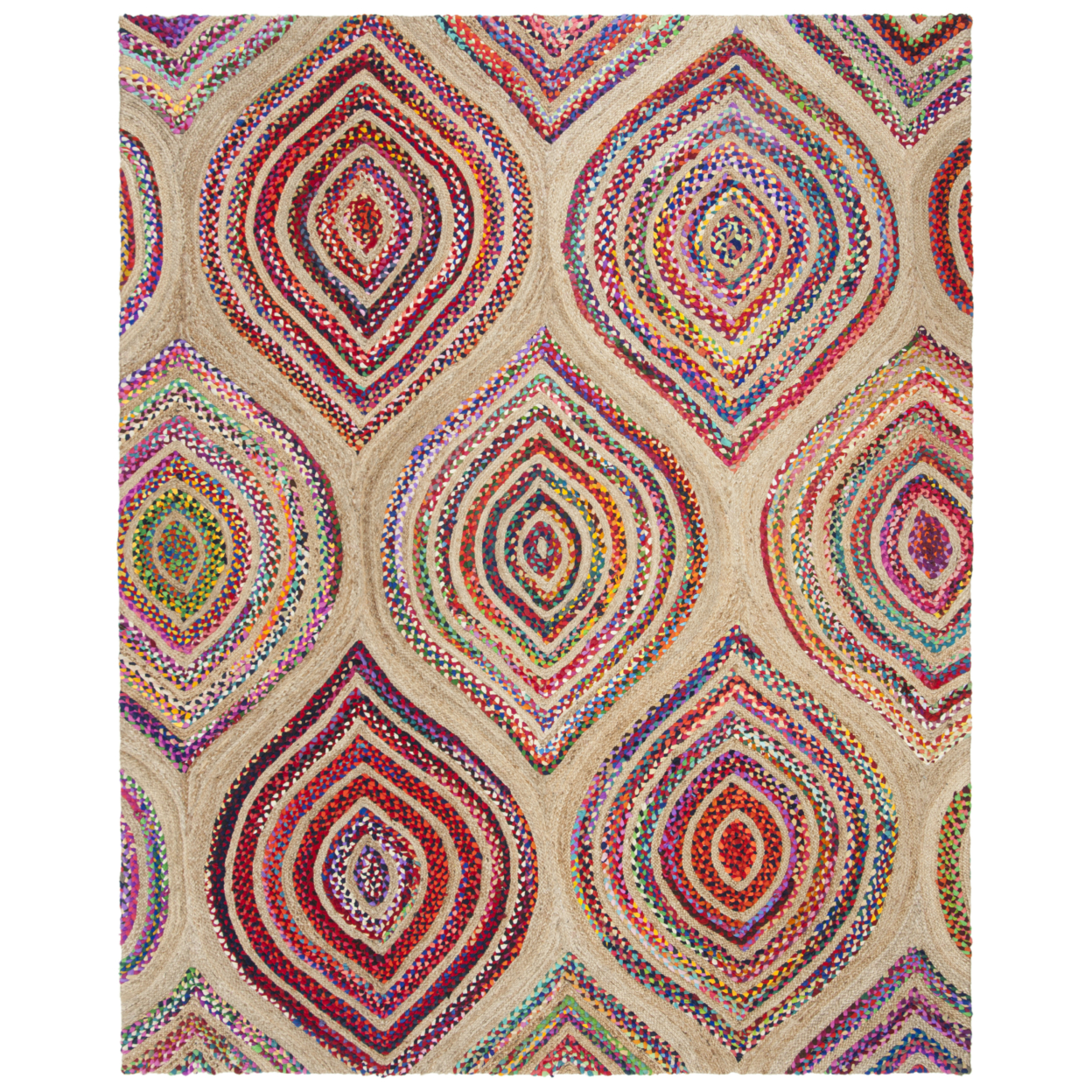 SAFAVIEH Cape Cod CAP605A Handwoven Natural / Multi Rug