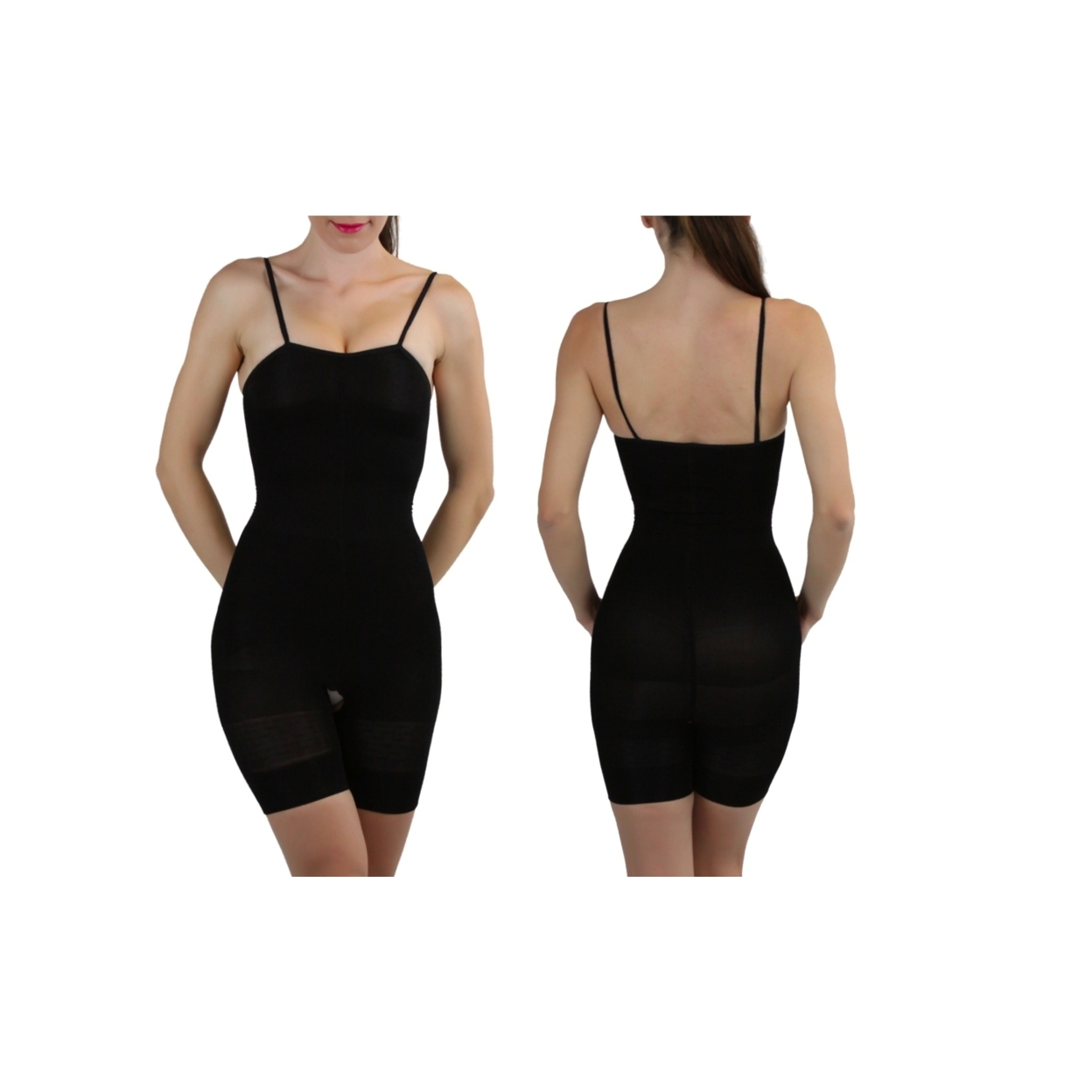 Women's Slimming Body Suit - Black, L