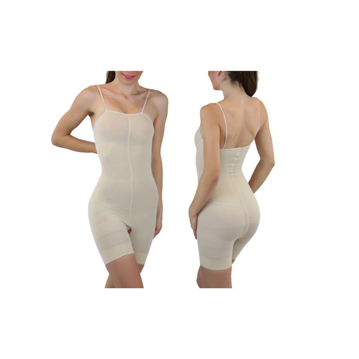 Women's Slimming Body Suit - Beige, 2X