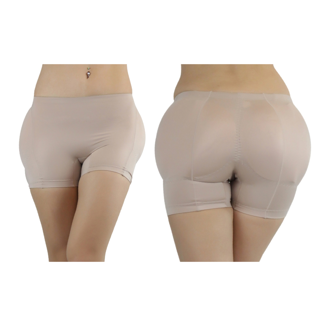 Women's Butt And Hip Padded Shaper - Beige, S